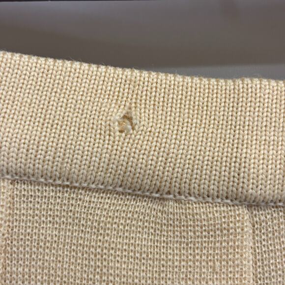 Vintage Cyn Les Women's Pleated Minimalist Academia Wool Sweater Skirt Size M - Picture 8 of 8